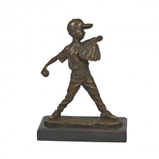 EPA-111 Bronze Boy Baseball Player