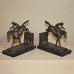 HM2226ACM Jockey Bookends with Marble Pair