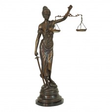 A2604ACM Justice Lady with Marble Base
