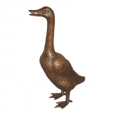 A0448   Standing Bronze Duck Statue