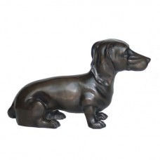 A1621 Bronze Sitting Dog Statue