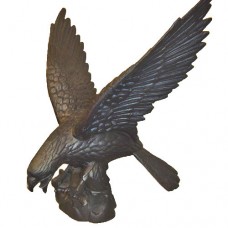 A31C Small Cast Iron Eagle About to Take Flight
