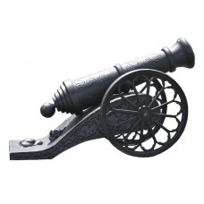 A32 Decorative Cast Iron Military Cannon on Wheels