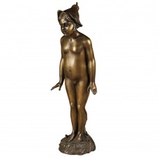 A3618 Young Bronze Flower Girl Fountain