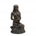 A5833 Sitting Bronze Woman w. Vase Fountain