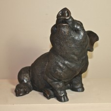 A5895 Large Bronze Sitting Pig