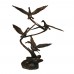 A5924  Impressive Bronze Fountain Of Flying Ducks 