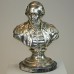 A6096 Bronze Military Soldier Bust on Marble