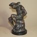 A6510 Thinking Bronze Man on Marble Base