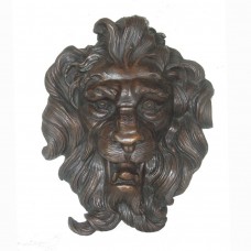 A6620  Intricately Detailed Lion Head Bronze Wall Fountain