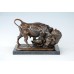 AL-242 Bronze Statue of Bull and Bear