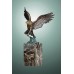 AL-290 Bronze Statue of Eagle Flying on Marble Base