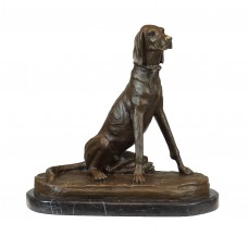 AL-110 Bronze Statue of Sitting Dog