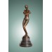 EP-693 Bronze Statue of Modern Art Deco Woman Dancing