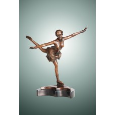 EP-707 Bronze Statue of Woman Figure Skating