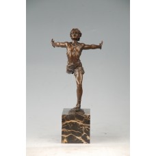 EP-711 Bronze Statue of Male Runner