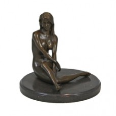EPA-103 Bronze Statue of Woman Model Posing Nude