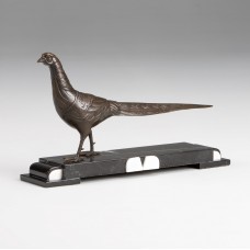 HM2395 Art Deco Bronze Pheasant on Marble
