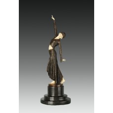 XQ-027 Bronze Statue of Woman Dancing Freely 